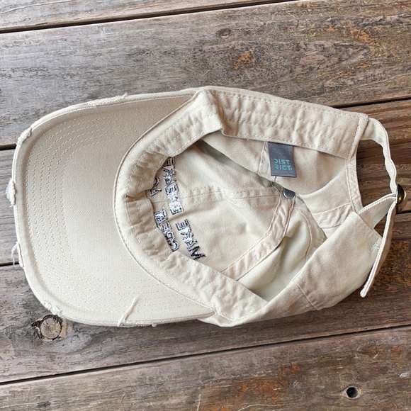 Make Breakfast Great Again Tan Distressed Baseball Hat - Picture 7 of 9